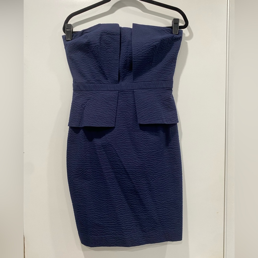 Banana Republic Strapless Navy Dress